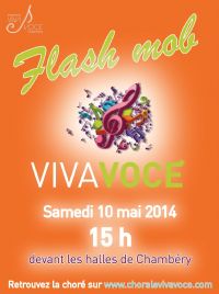 Flash mob Viva Voce. Le samedi 10 mai 2014 à Chambéry. Savoie.  15H00